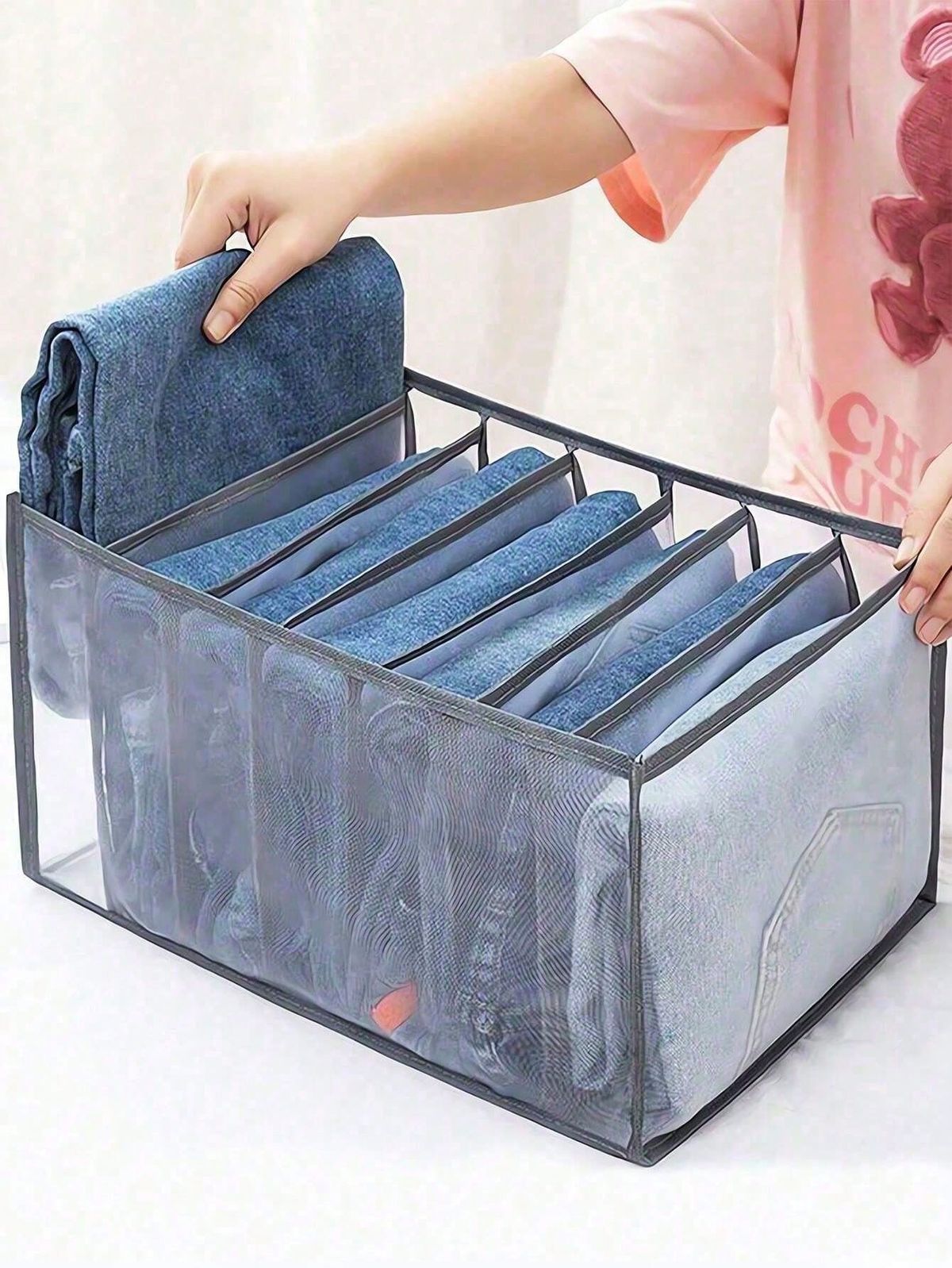 7 Grids Washable Wardrobe Clothes Organizer