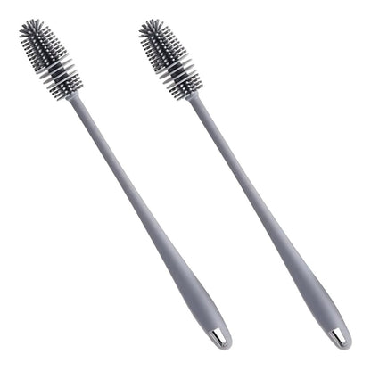 Silicone Bottle Cleaning Brush With Long Handler Milk Bottle Brush