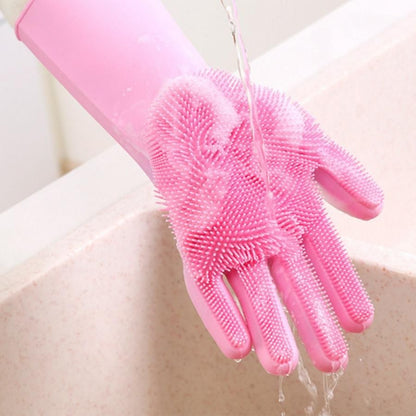 Magic Silicone Dish Washing Gloves