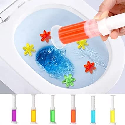 Toilet Cleaning Stamp Gel Toilet Injection Gel Flower Bathroom Cleaner Toilet Gel