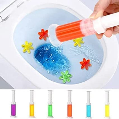 Toilet Cleaning Stamp Gel Toilet Injection Gel Flower Bathroom Cleaner Toilet Gel