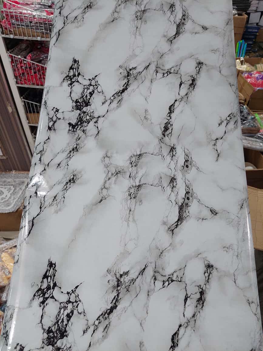 White Marble Sheet Sticker
