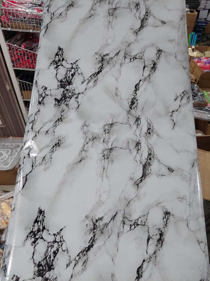 White Marble Sheet Sticker