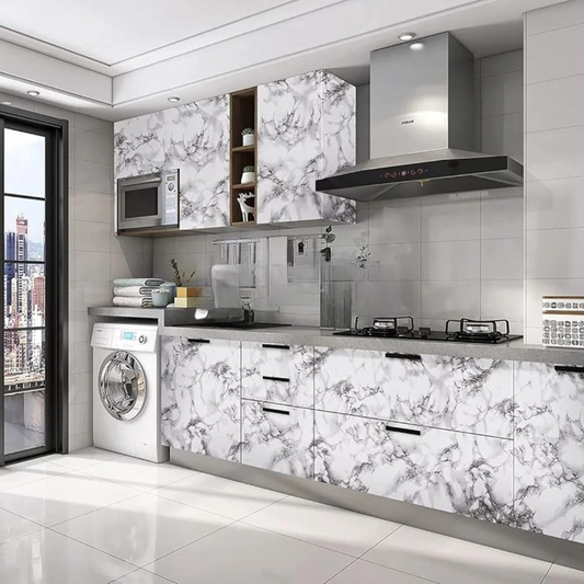 White Marble Sheet Sticker