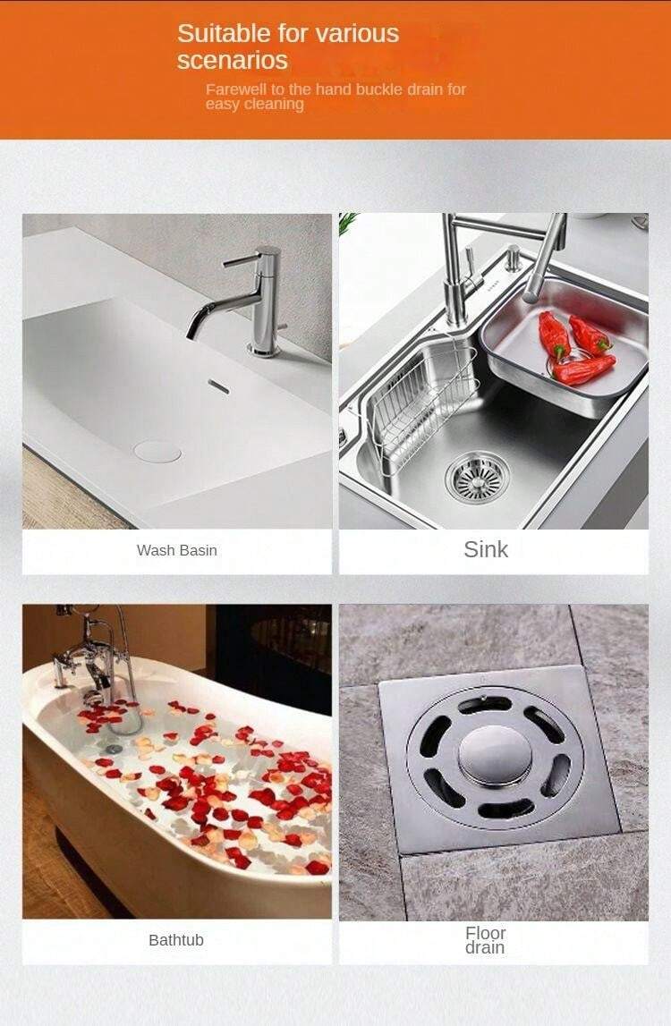 (pack Of 10) Multifunctional Net Sticker Drainer Net For Bathroom - Kitchen Etc