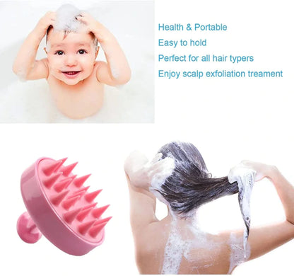Scalp Hair Scrubber With Soft Bristles For All Type Of Hairs