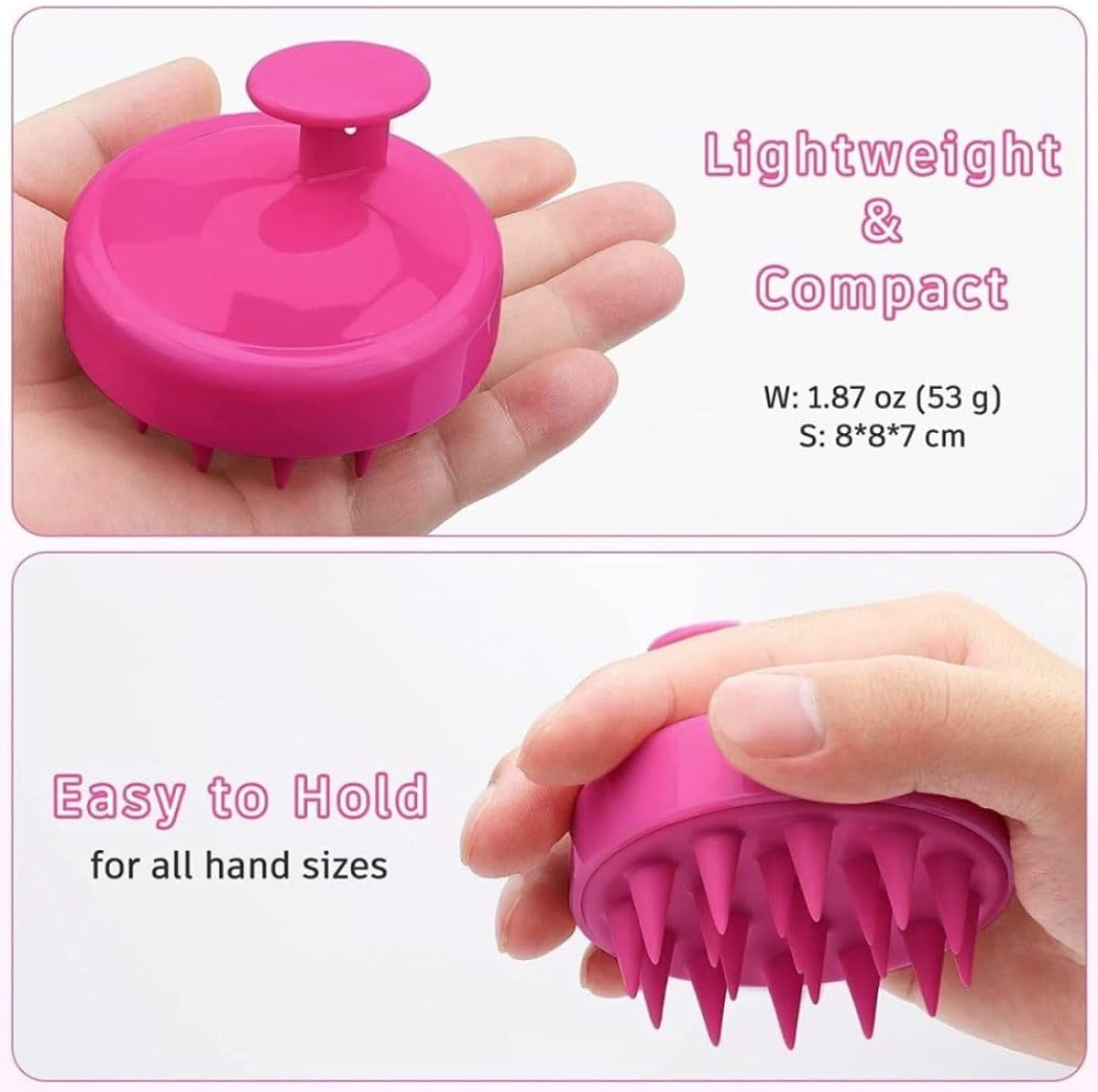 Scalp Hair Scrubber With Soft Bristles For All Type Of Hairs