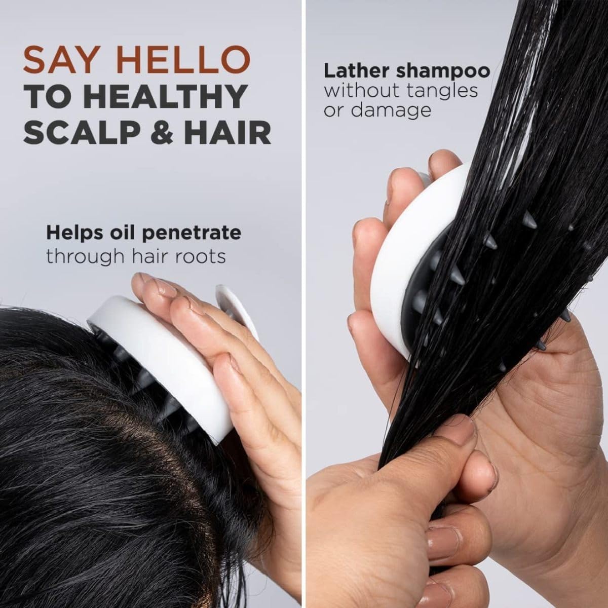 Scalp Hair Scrubber With Soft Bristles For All Type Of Hairs