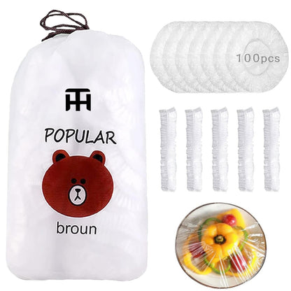 Disposable Food Cover Plastic Wrap (100 PCS)