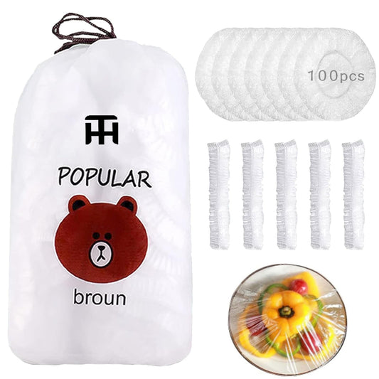 Disposable Food Cover Plastic Wrap (100 PCS)