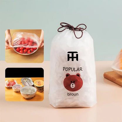 Disposable Food Cover Plastic Wrap (100 PCS)
