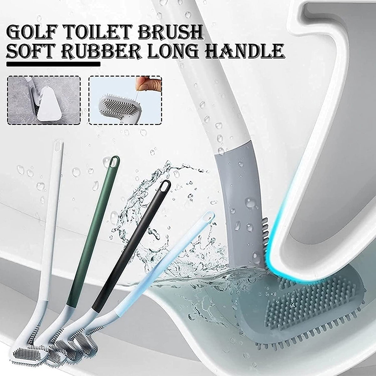 360° Deep Cleaning Golf Toilet Brush