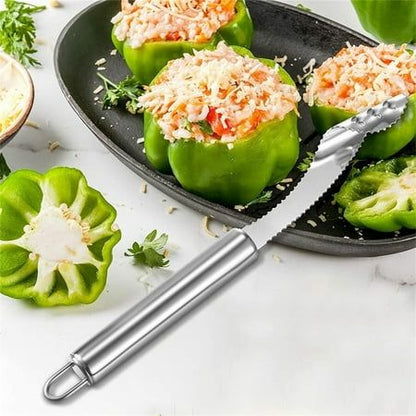 Steel Pepper Corer & Vegetable Slicer