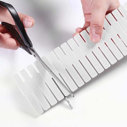 Pack Of 4 Plastic Drawer Dividers DIY Adjustable Partition Boards