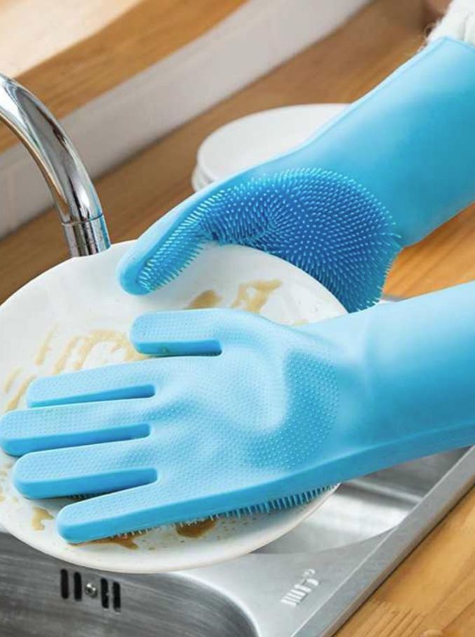 Magic Silicone Dish Washing Gloves