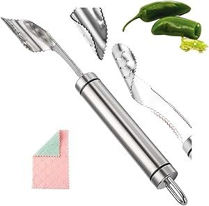 Steel Pepper Corer & Vegetable Slicer