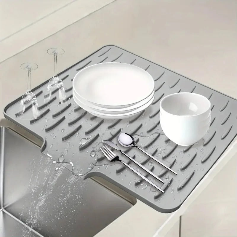 Big Size Silicone Sink Mat – Heat-Resistant Non-Slip Dish Drying & Drainage Mat