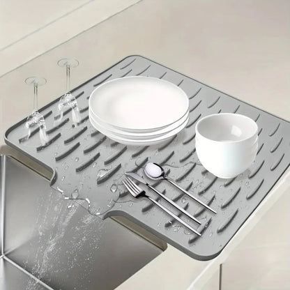 Big Size Silicone Sink Mat – Heat-Resistant Non-Slip Dish Drying & Drainage Mat