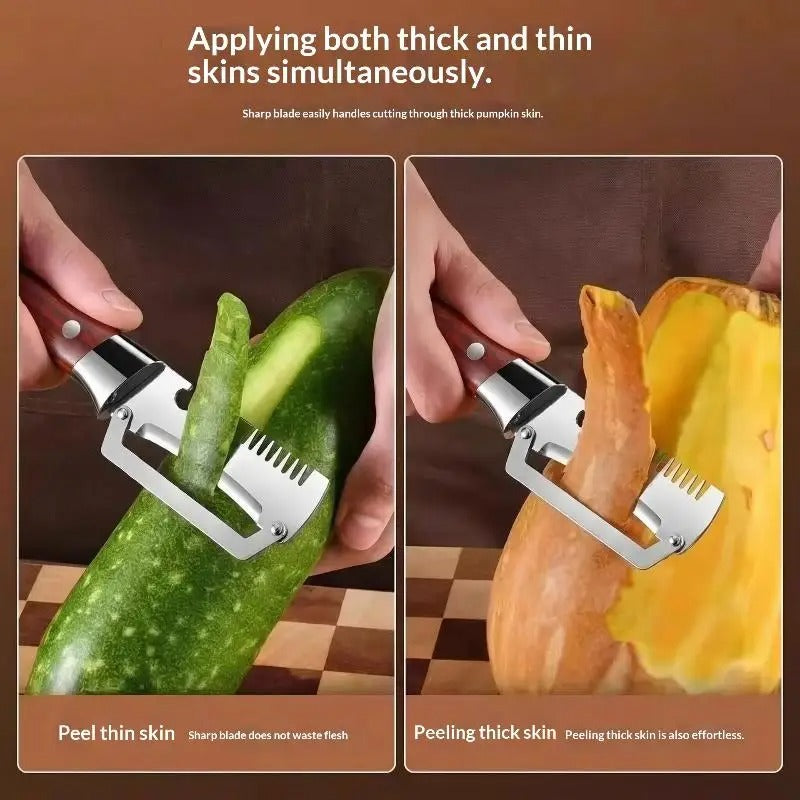 3 in1 Peeler Knife Stainless Steel