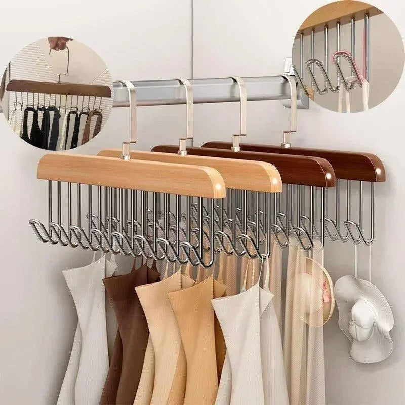 Wooden Multifunctional Hook Hanger
