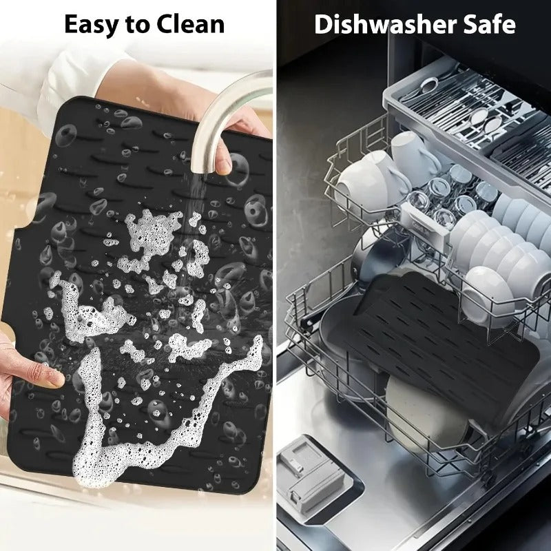 Big Size Silicone Sink Mat – Heat-Resistant Non-Slip Dish Drying & Drainage Mat